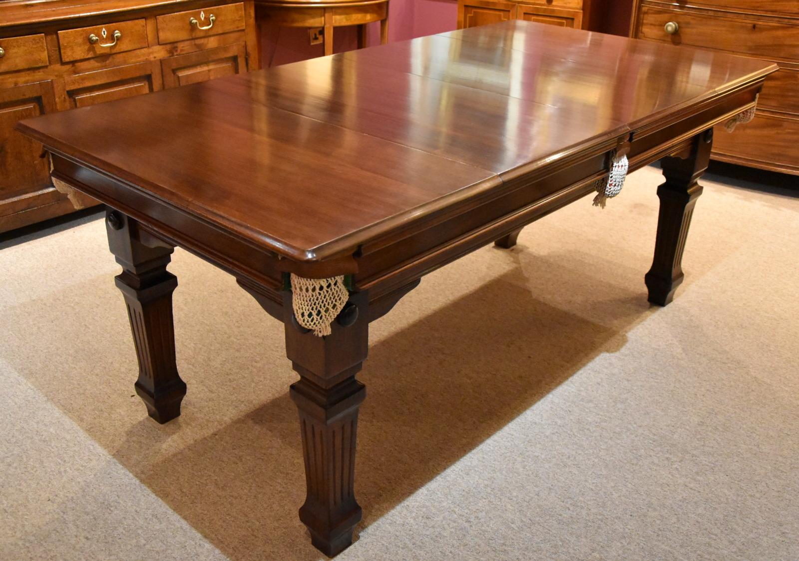 English Elegant Edwardian Metamorphic Snooker Table by Riley and Sons For Sale