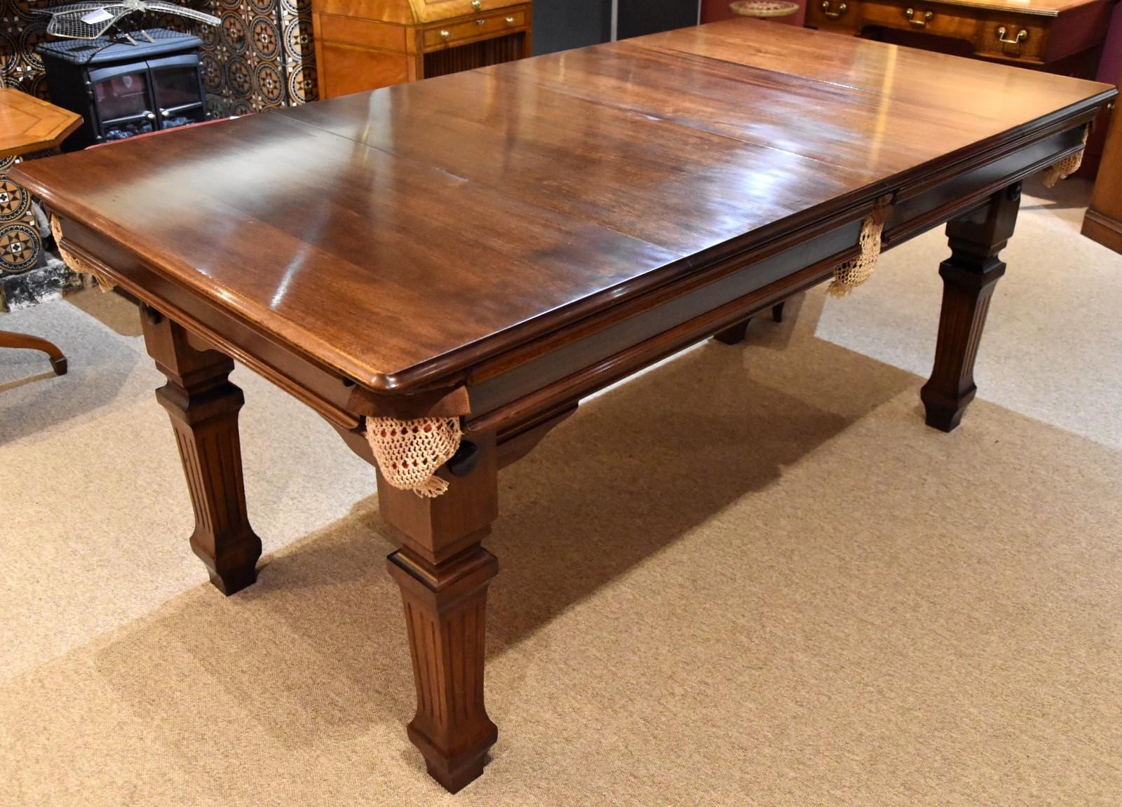 Elegant Edwardian Metamorphic Snooker Table by Riley and Sons In Good Condition For Sale In Wiltshire, GB