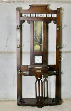 An Elegant Edwardian Mirrored Hall Stand   This is a handsome piece
