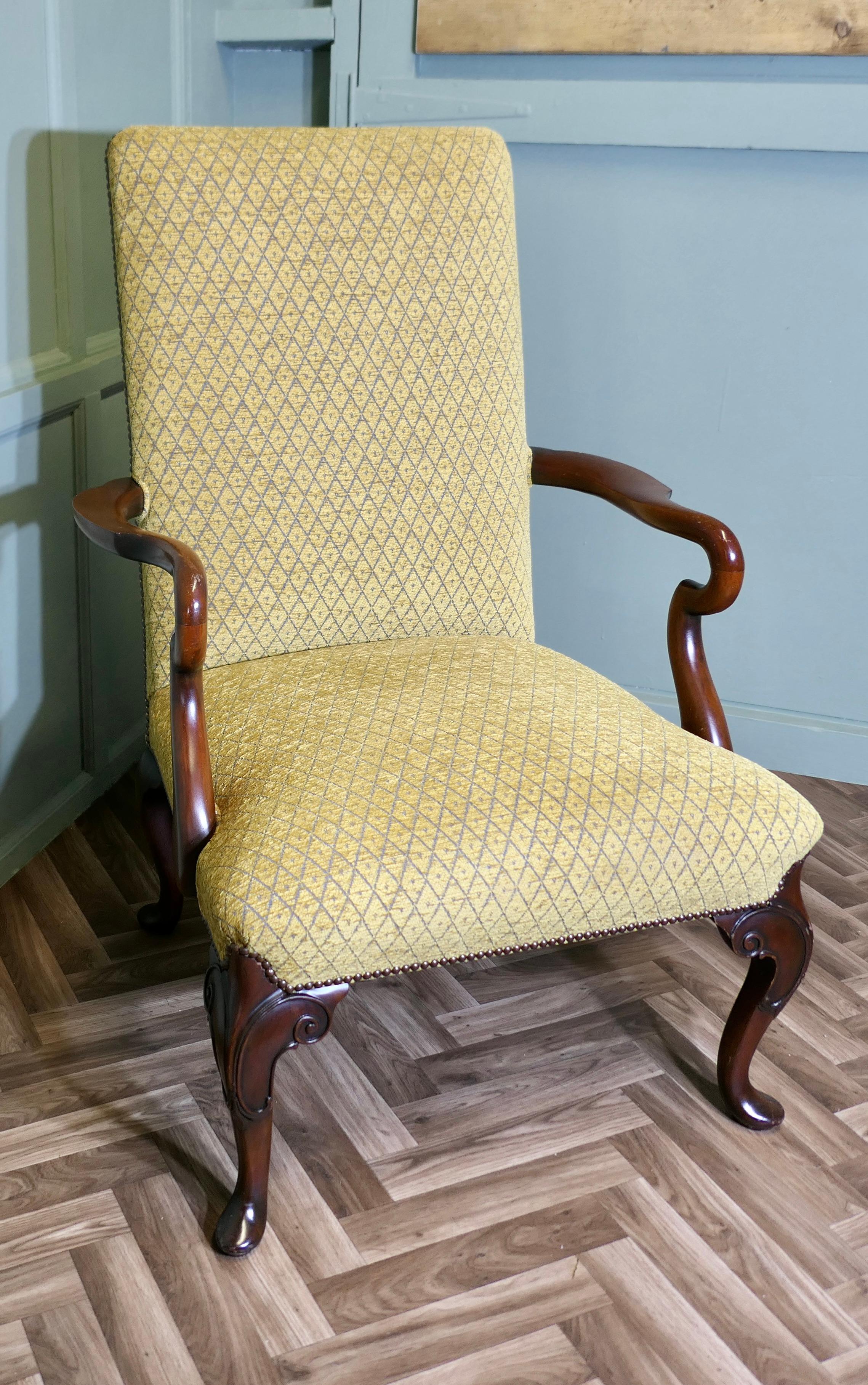 Une élégante chaise de cheminée édouardienne tapissée Bon état - En vente à Godshill, Isle of Wight