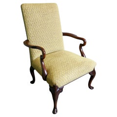 An Elegant Edwardian Upholstered Fireside Chair