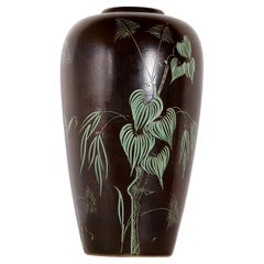 Elegante Jarrón Floral de Pie de Fritz Van Daalen años 60 marcado 84/12 VD ~ años 60