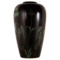 An elegant Floral Floor Vase by Fritz van Daalen 1960s marked 84/12 VD ~ 60s