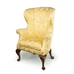 Elegant George I Walnut Wing Armchair