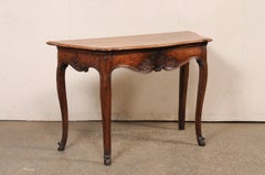 An Elegant Late 18th C. French Console Table w/Hidden Drawer and Hooved Feet