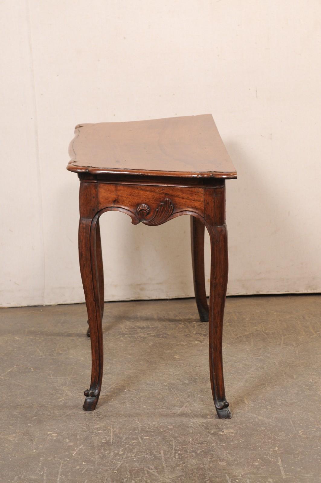An Elegant Late 18th C. French Console Table w/Hidden Drawer and Hooved Feet For Sale 3
