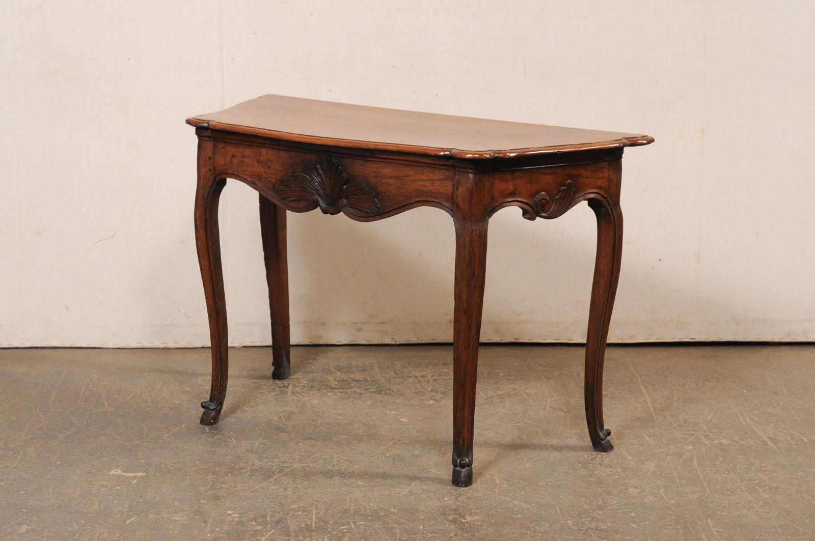 An Elegant Late 18th C. French Console Table w/Hidden Drawer and Hooved Feet For Sale 4
