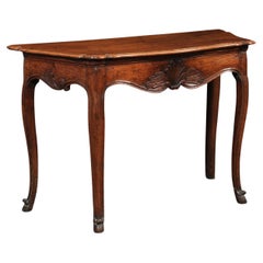 An Elegant Late 18th C. French Console Table w/Hidden Drawer and Hooved Feet An Elegant Late 18th C. French Console Table w/Hidden Drawer and Hooved Feet