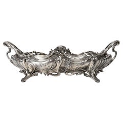 An Elegant Louis XV Style Silvered Bronze Jardinière, 19th Century.