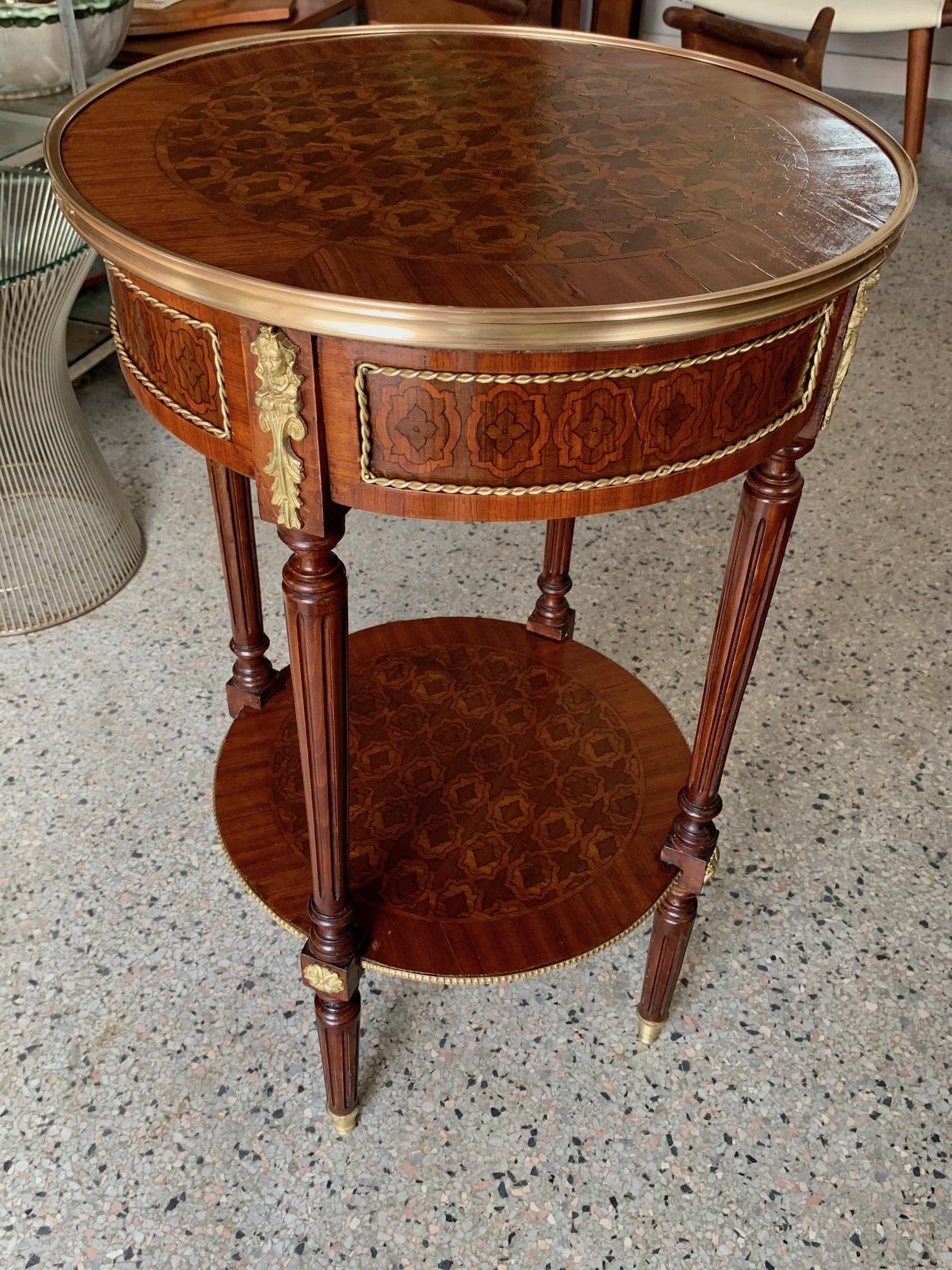 Elegant Louis XVI Style Gueridon For Sale 2