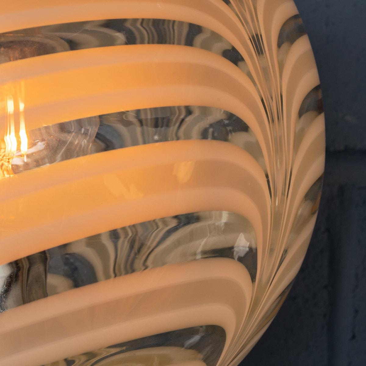 An Elegant Murano Glass & Chrome Floor Lamp, c.1960 4