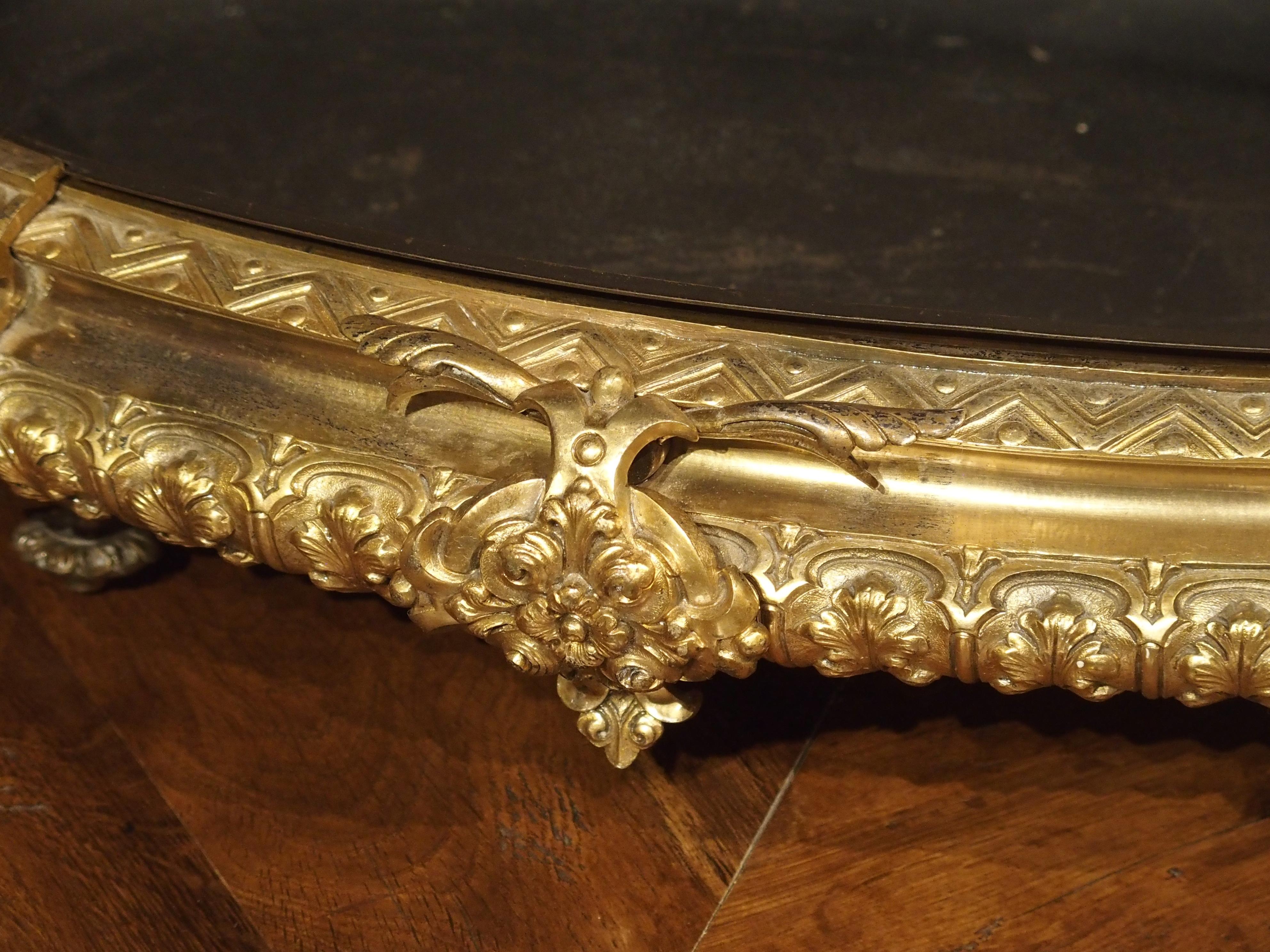 Elegant Neoclassical Gilt Bronze Jardiniere from France, Circa 1850 For Sale 11