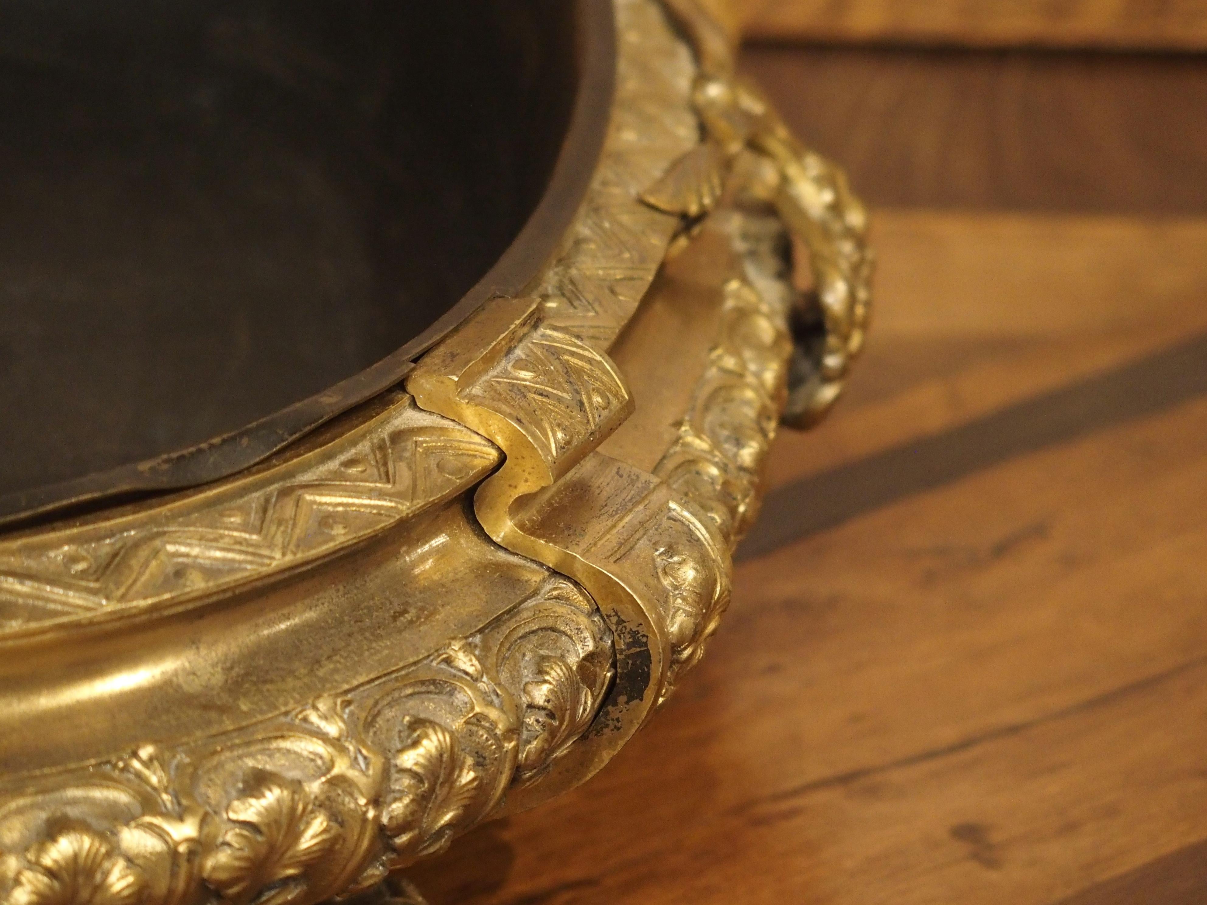 Elegant Neoclassical Gilt Bronze Jardiniere from France, Circa 1850 For Sale 3