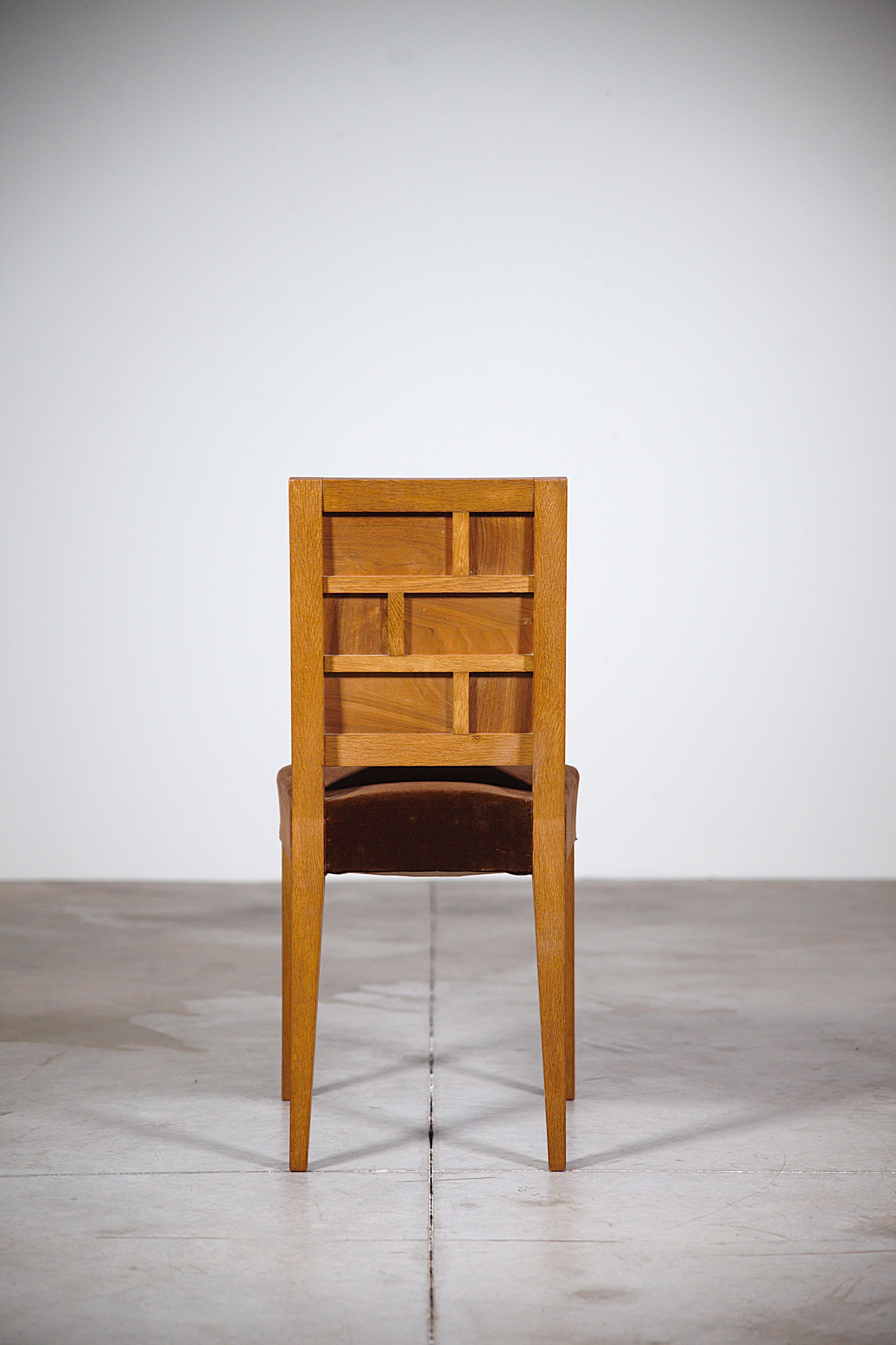 Ein elegantes Paar Art Déco Stühle Frankreich 1930er Jahre im Angebot 1