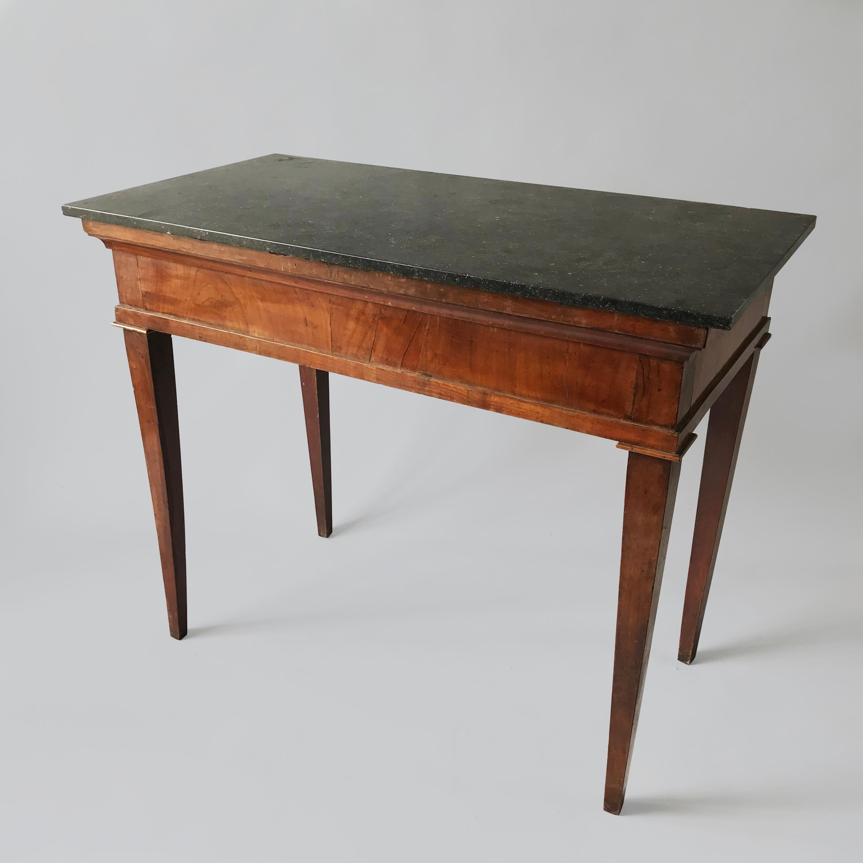 Elegant Pair of C19th Italian Walnut Console Tables 2