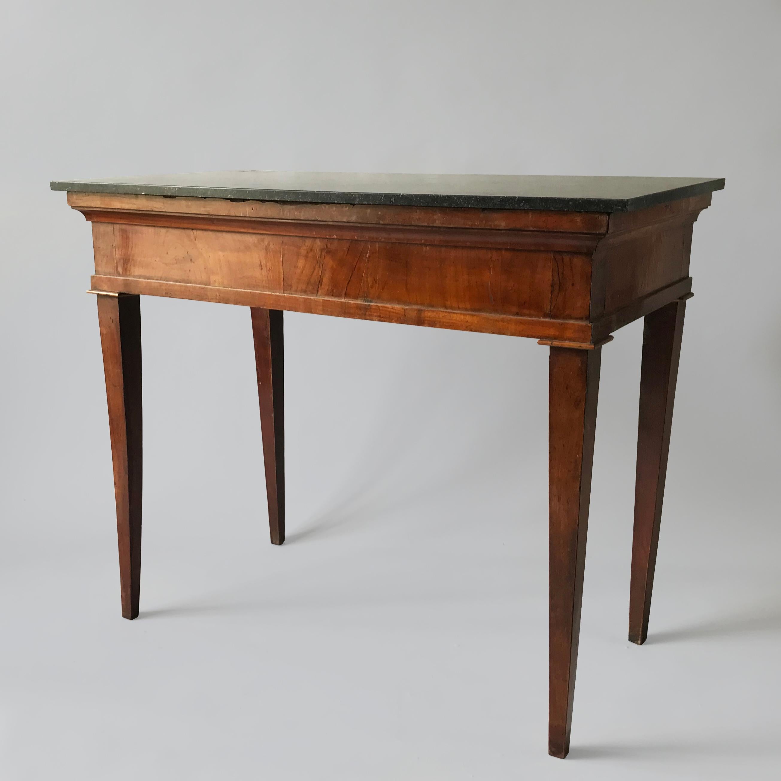 Elegant Pair of C19th Italian Walnut Console Tables 3