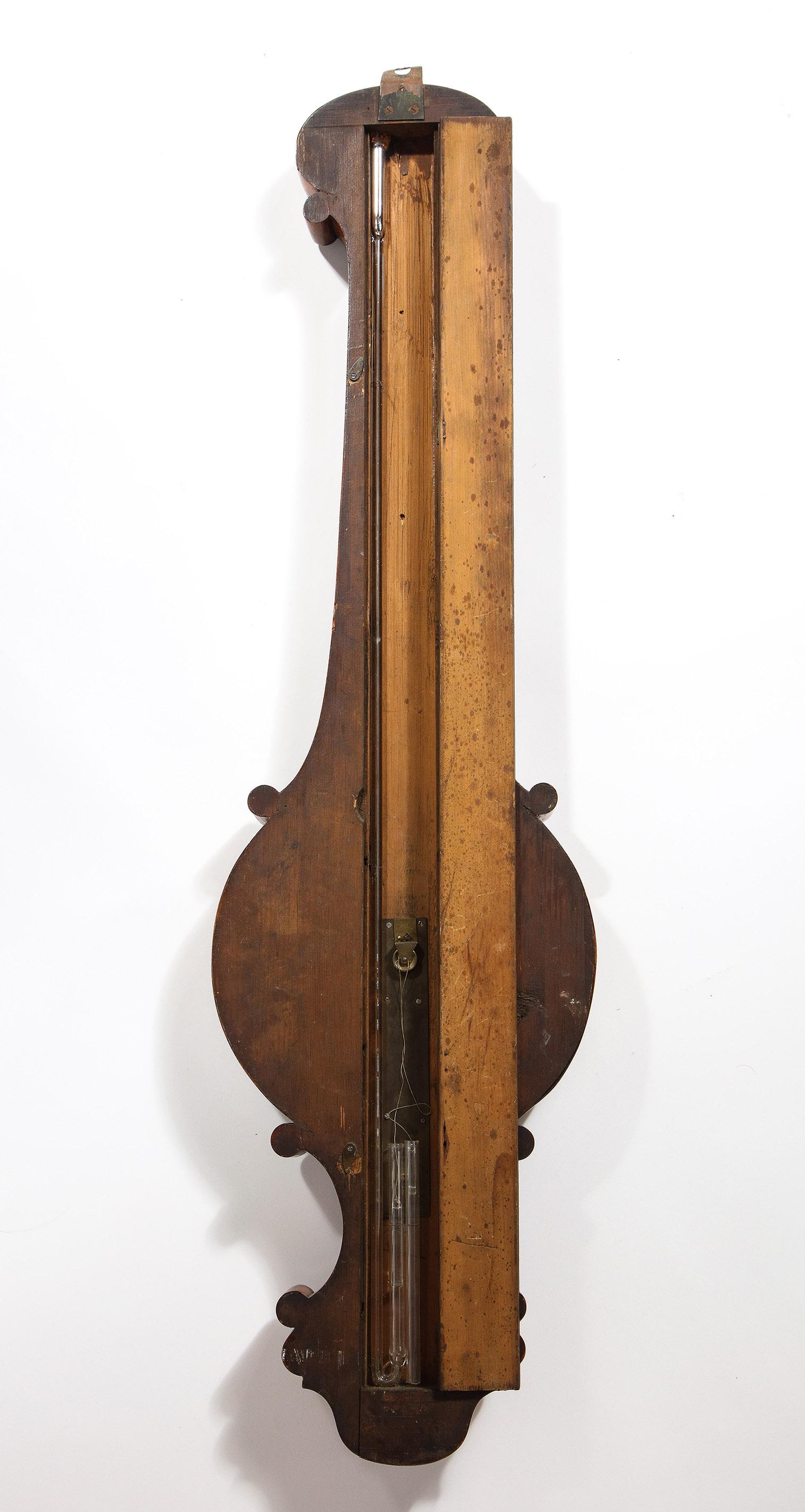 Elegant Satinwood Barometer, by John Charles Dennis, 1833-1866 4