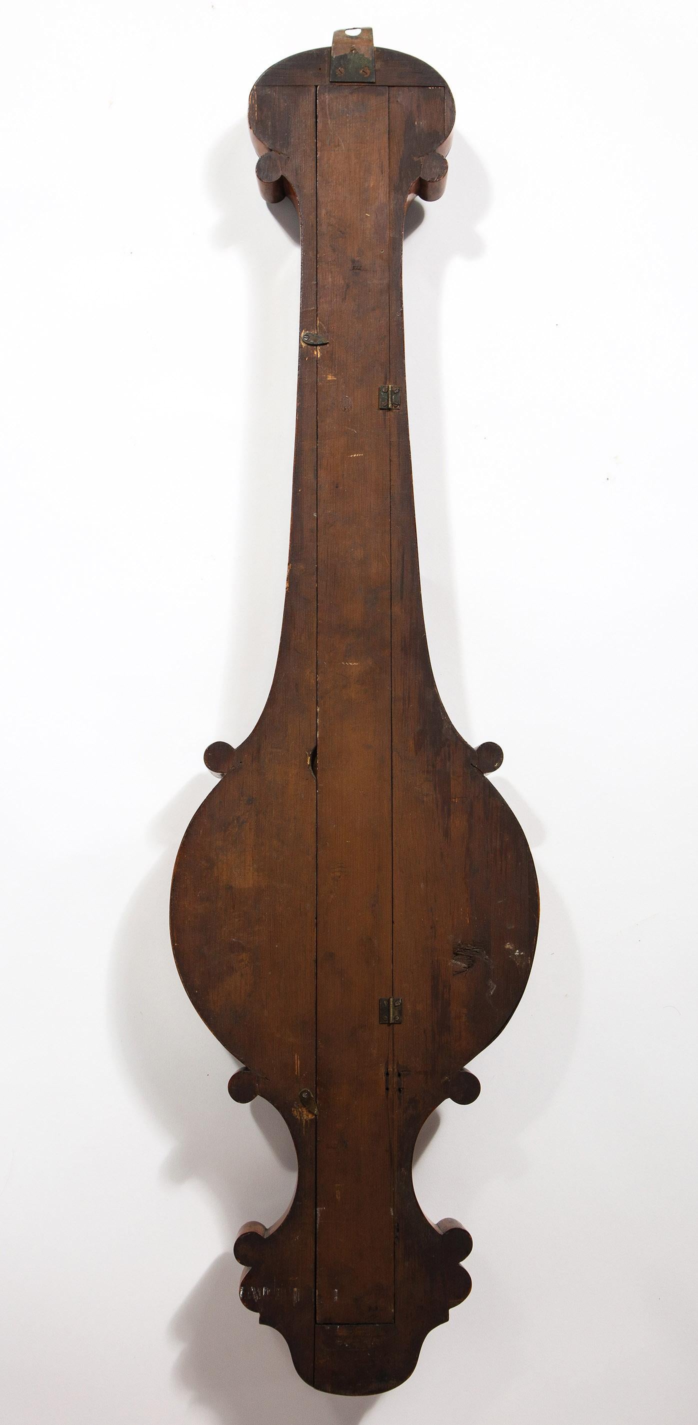 Elegant Satinwood Barometer, by John Charles Dennis, 1833-1866 3