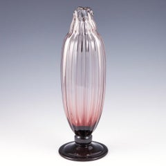 An Elegant Schneider Amethyst Glass Jug, 1928-30