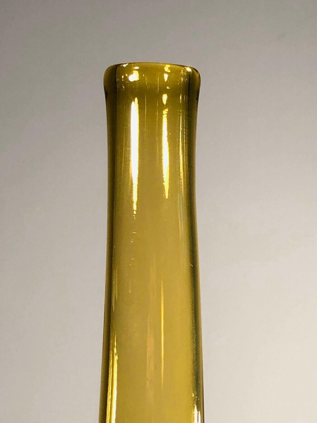 Late 20th Century A MID-CENTURY-MODERN Blown GLASS VASE by CLAUDE MORIN, DIEULEFIT, France 1970 For Sale