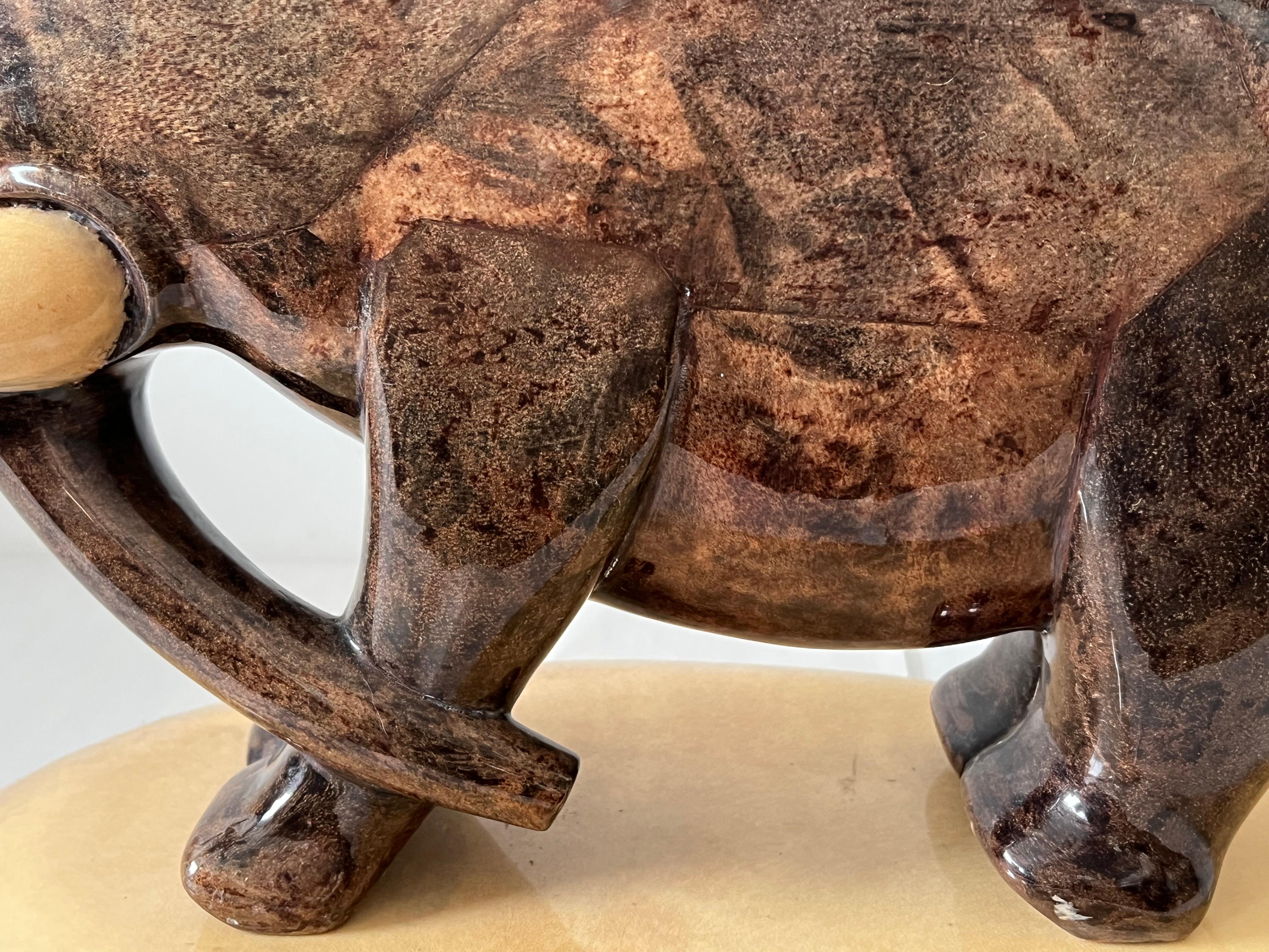 Mid-Century Modern Table à cocktail éléphant d'Aldo Tura en vente