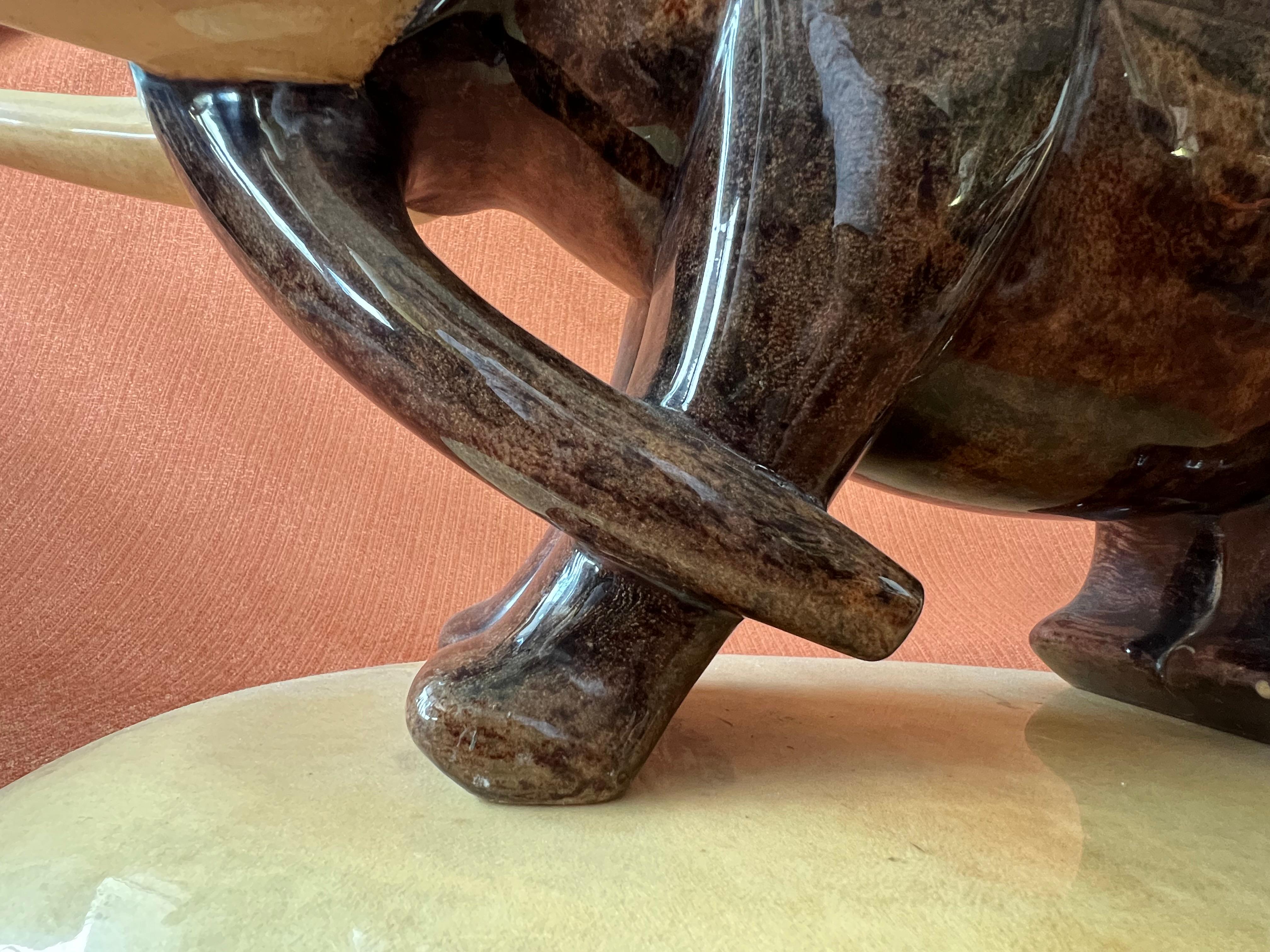 Milieu du XXe siècle Table à cocktail éléphant d'Aldo Tura en vente