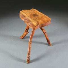 Elm Root Wood Table with Splayed Legs