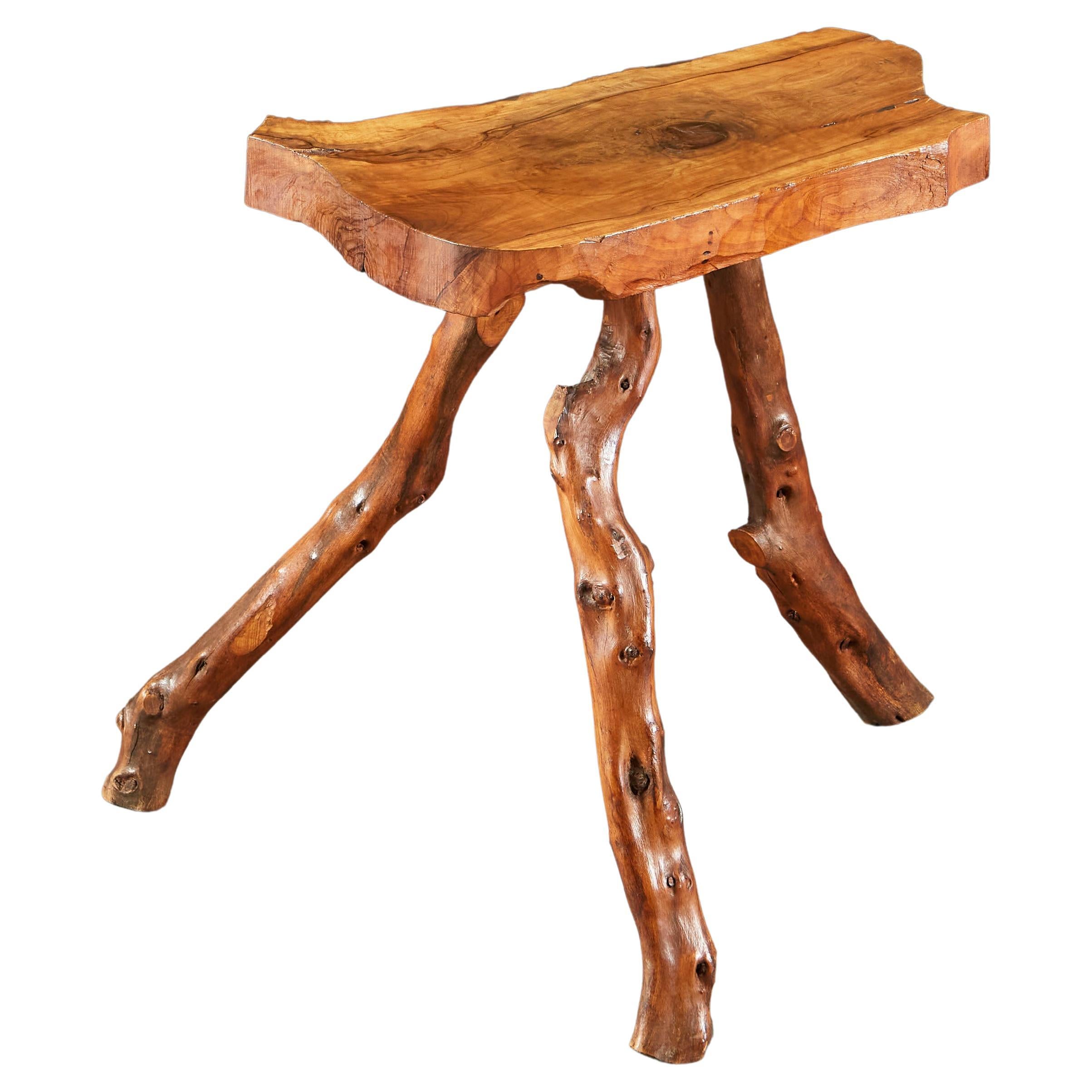 Root Wood Table with Glass Top For Sale at 1stDibs root table with
