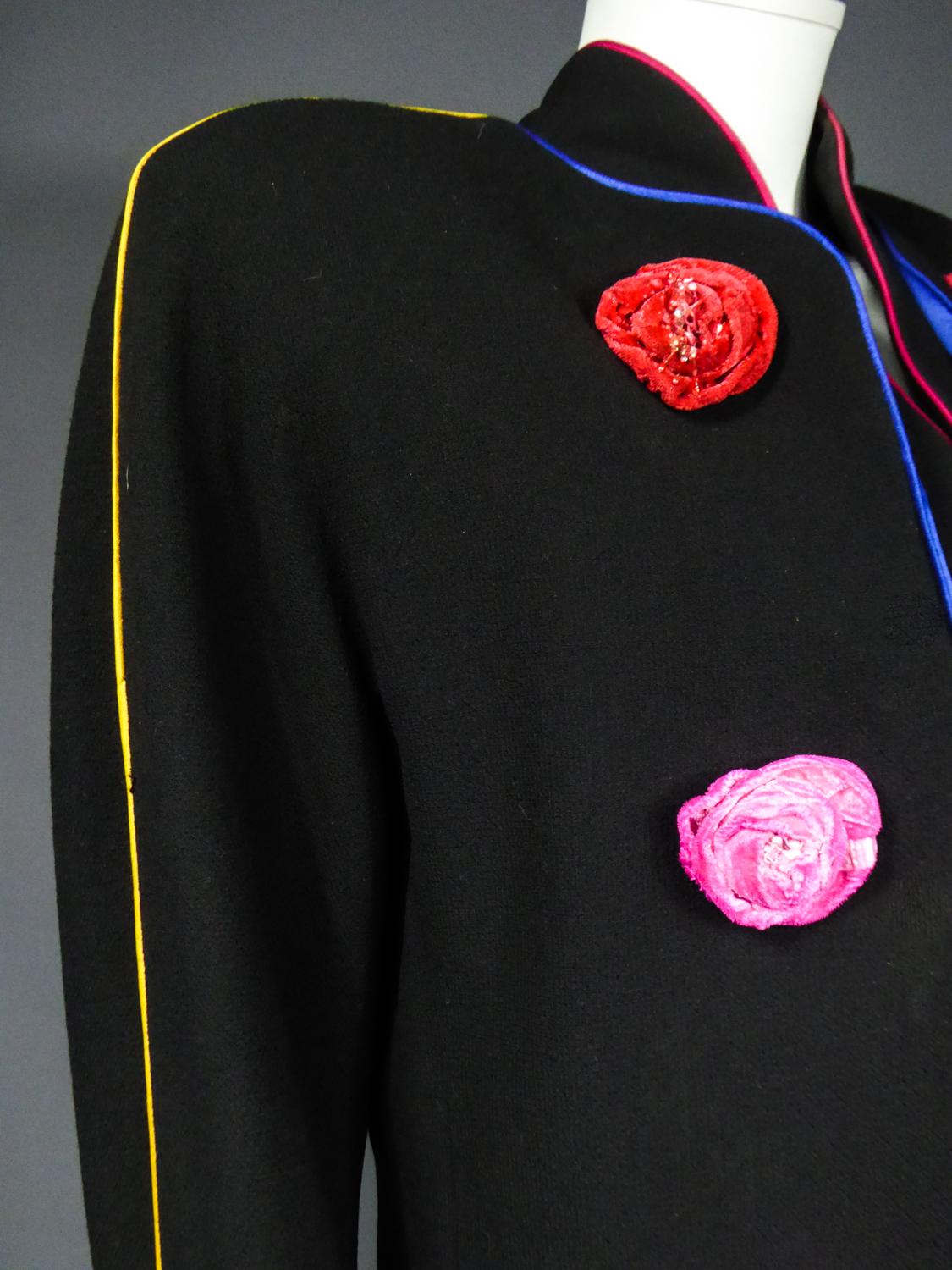Ein Emanuel Ungaro French Couture Kleid und Jacke Set Collection 1991-1992 im Angebot 3