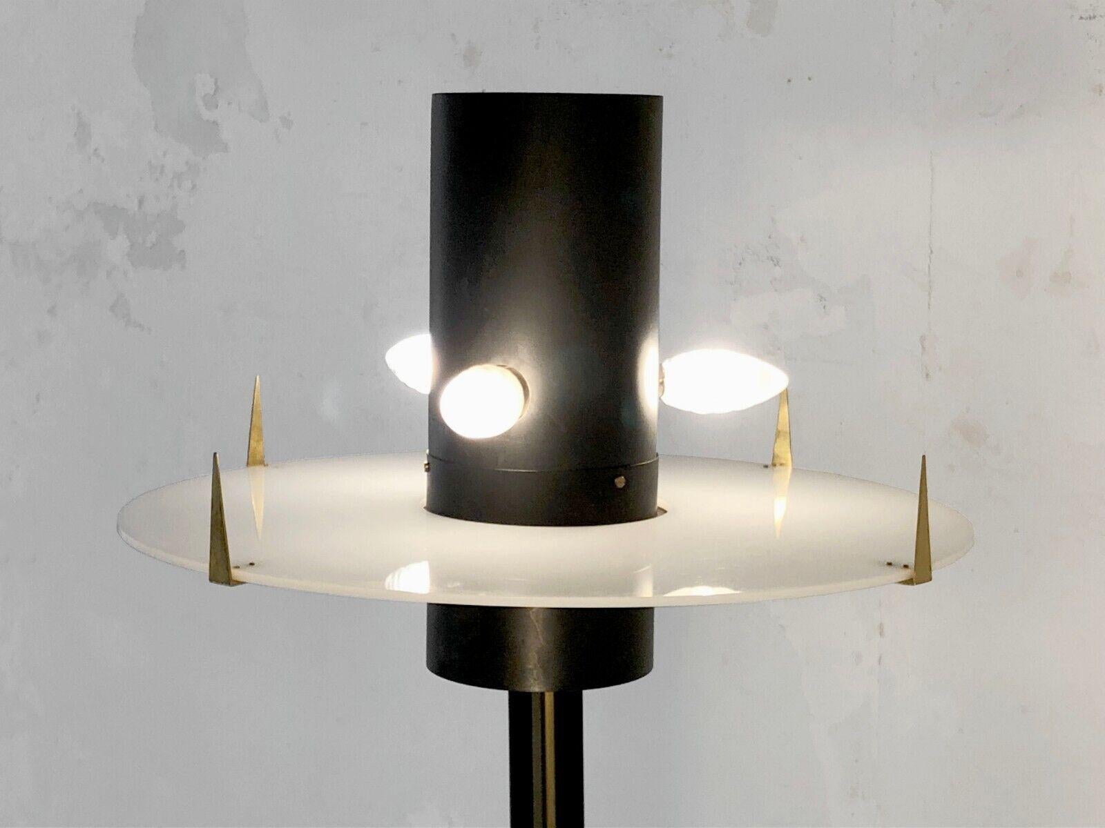 A MID-CENTURY-MODERN MODERNIST Tripod FLOOR LAMP by MAISON ARLUS, France 1950 For Sale 3