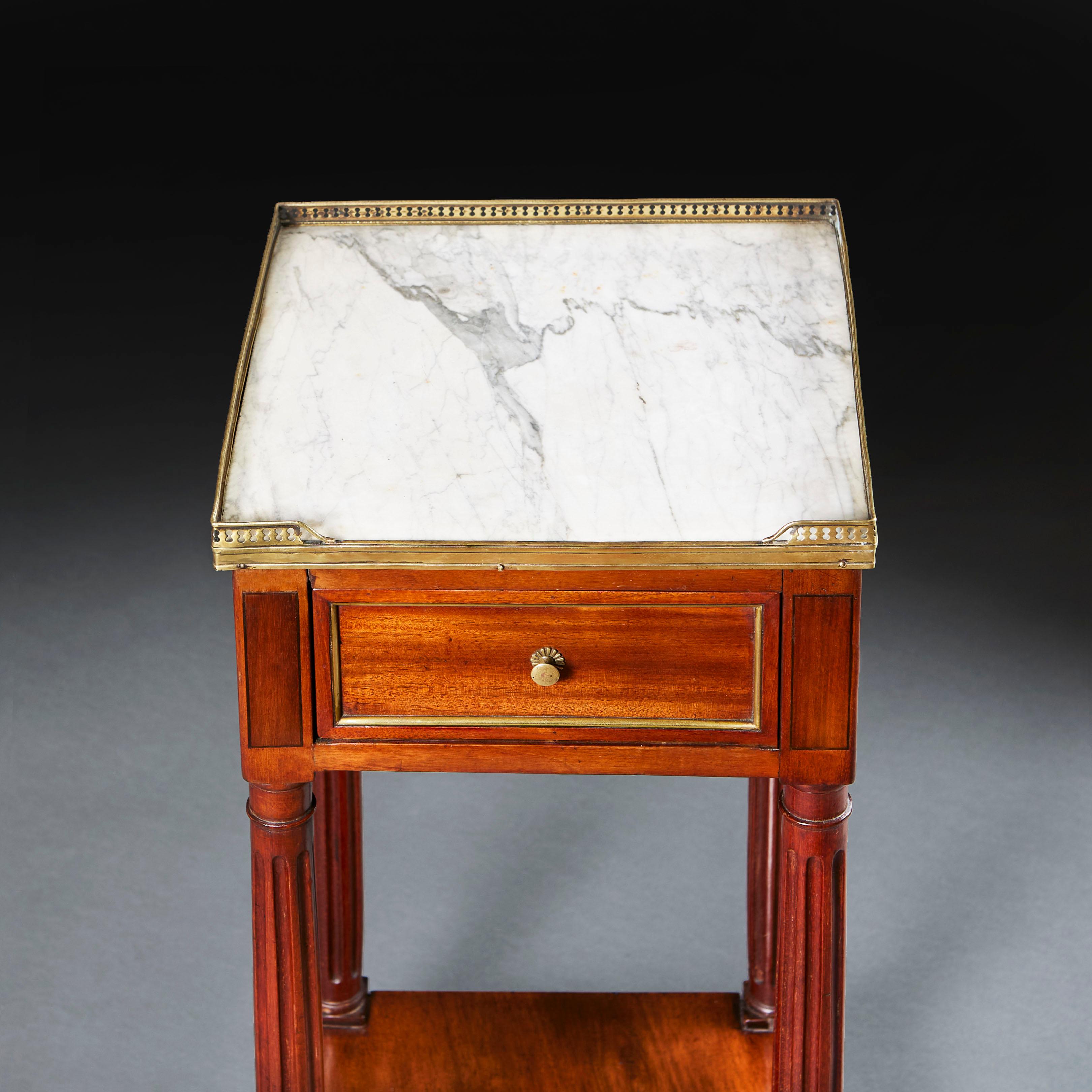 19th Century An Empire Bedside Table For Sale