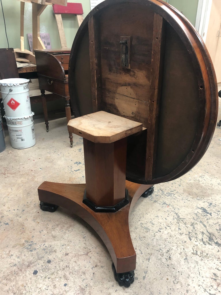 Empire Mahogany TiltTop Dining Table, 19th Century at 1stDibs