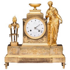 Empire Ormolu Mantel Clock by André-Antoine Ravrio