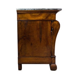 An Empire Ormolu-Mounted Mahogany Commode, Marble Top, French, ca. 1820