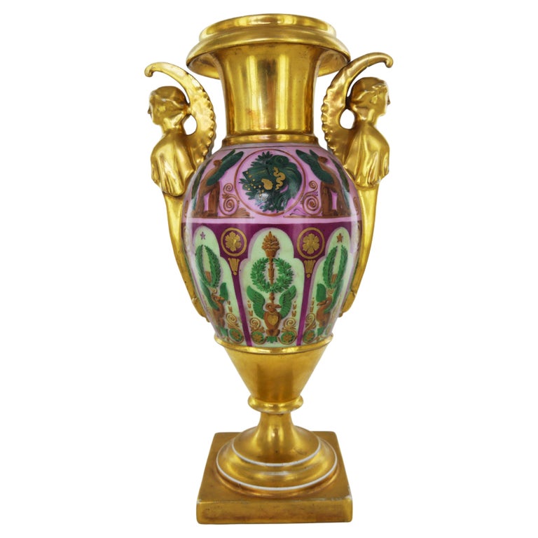 Empire Porcelain Vase For Sale at 1stDibs