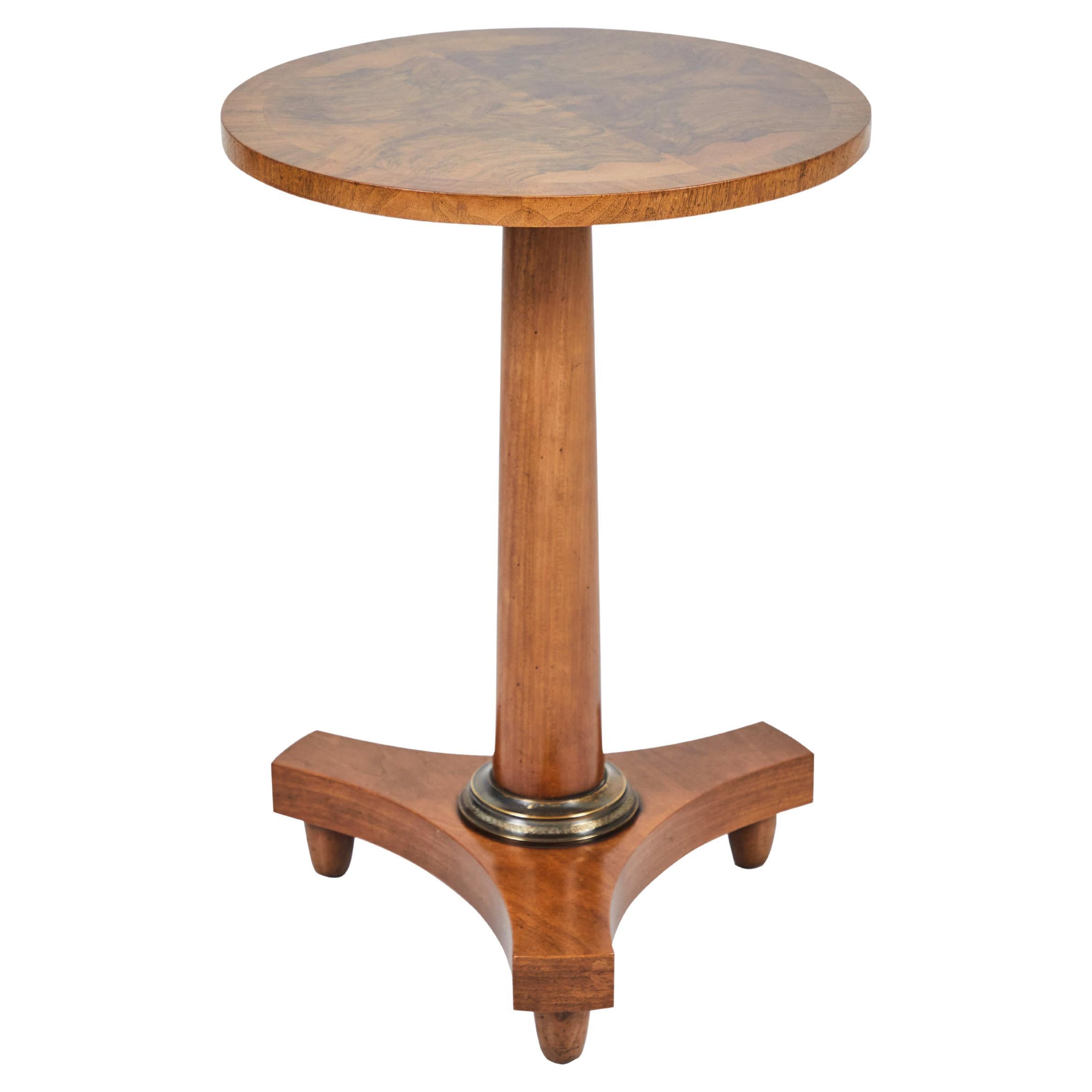 Empire Style Occasional Table with Brass Detail by Baker Furniture