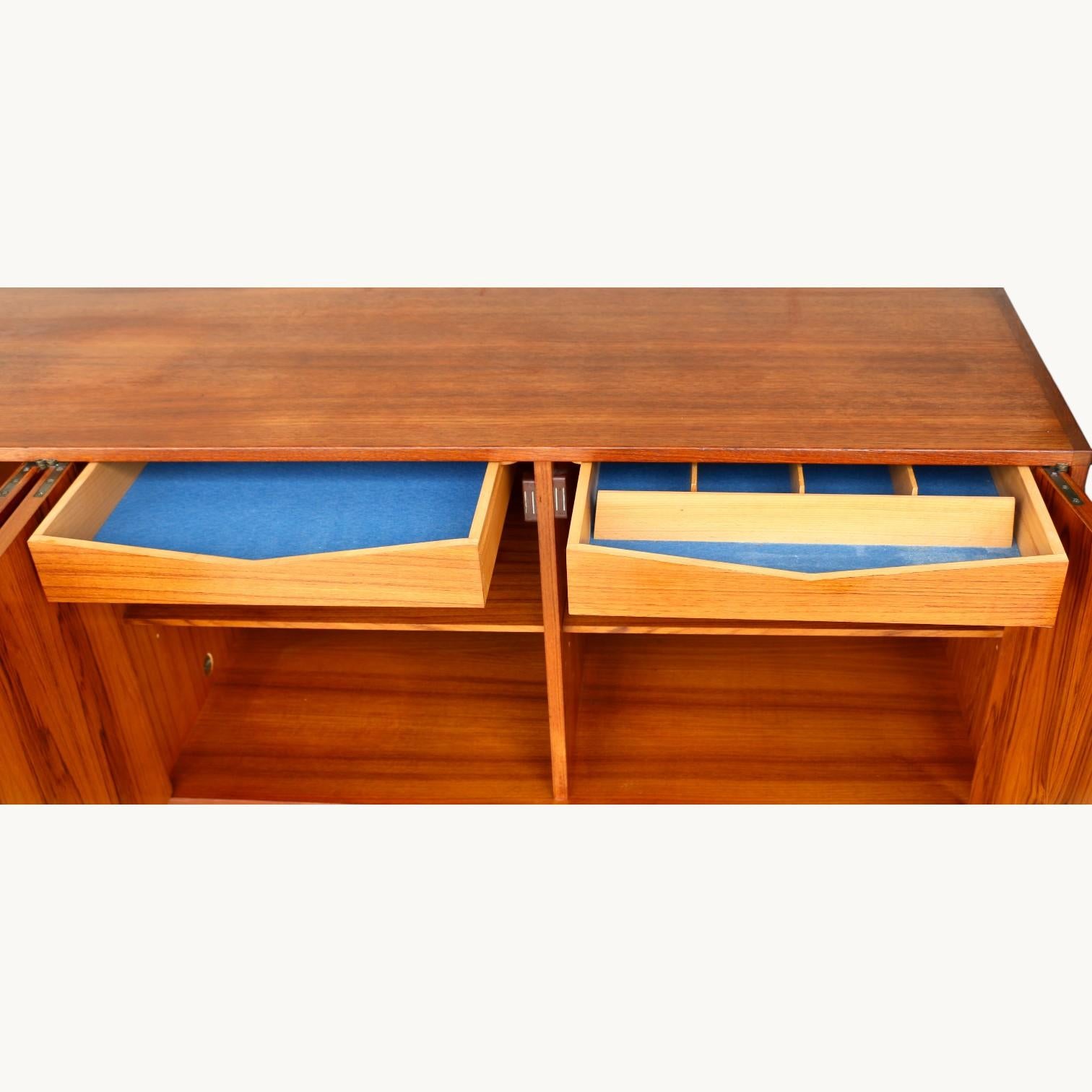 Walnut An enfilade, France 60s. For Sale