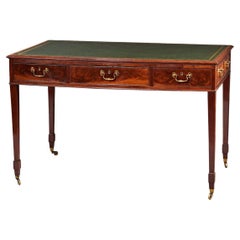English 18th Century Hepplewhite Period Center Partner's Writing Table Desk