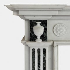 An English Antique George II style Marble Fireplace Mantel
