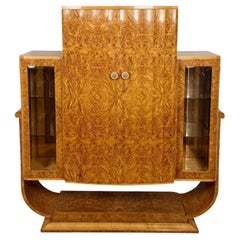 An English Art Deco Cocktail Cabinet by Harry & Lou Epstein