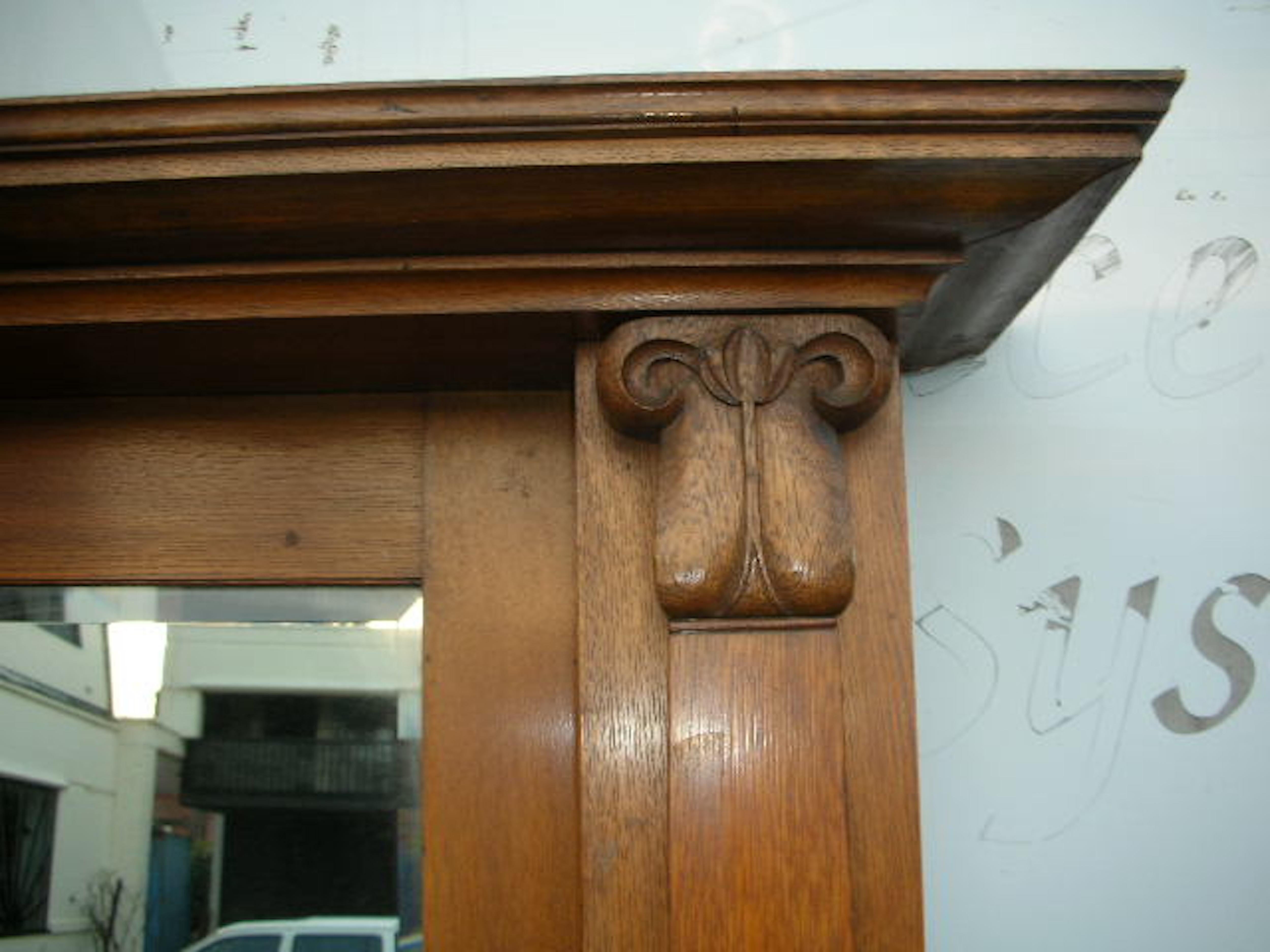 edwardian fire surround with mirror