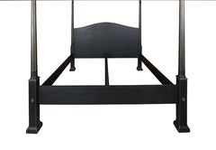 English Black and Gilt King-Sized Tester Bedstead