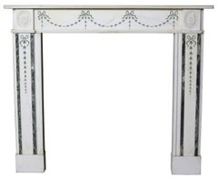 English Bossi Style Marble Fireplace Surround