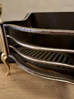An English Brass And Wrought Iron Fire Basket By Thomas Elsley