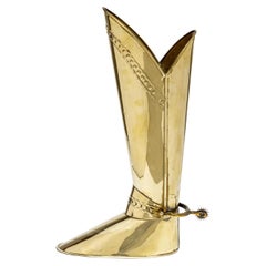 Porte-parapluie anglais en laiton Knights Boot Design, vers 1930