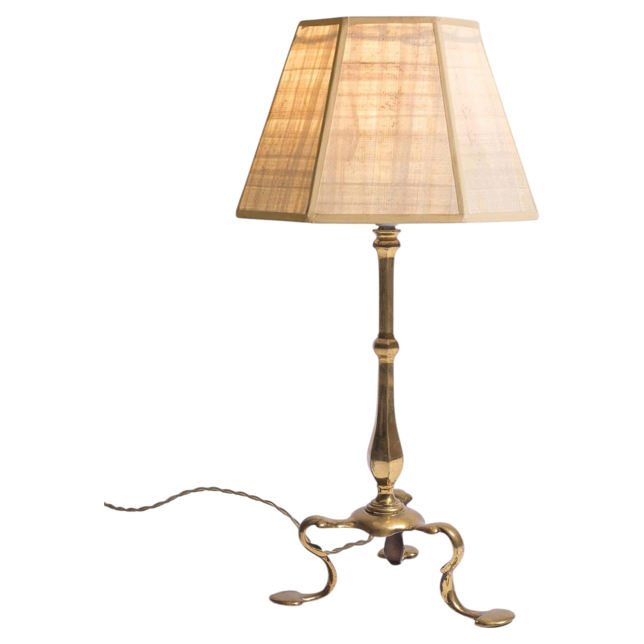 An English Brass 'Pullman' Lamp