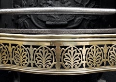 English Brass & Steel Firegrate with Athenian Motif