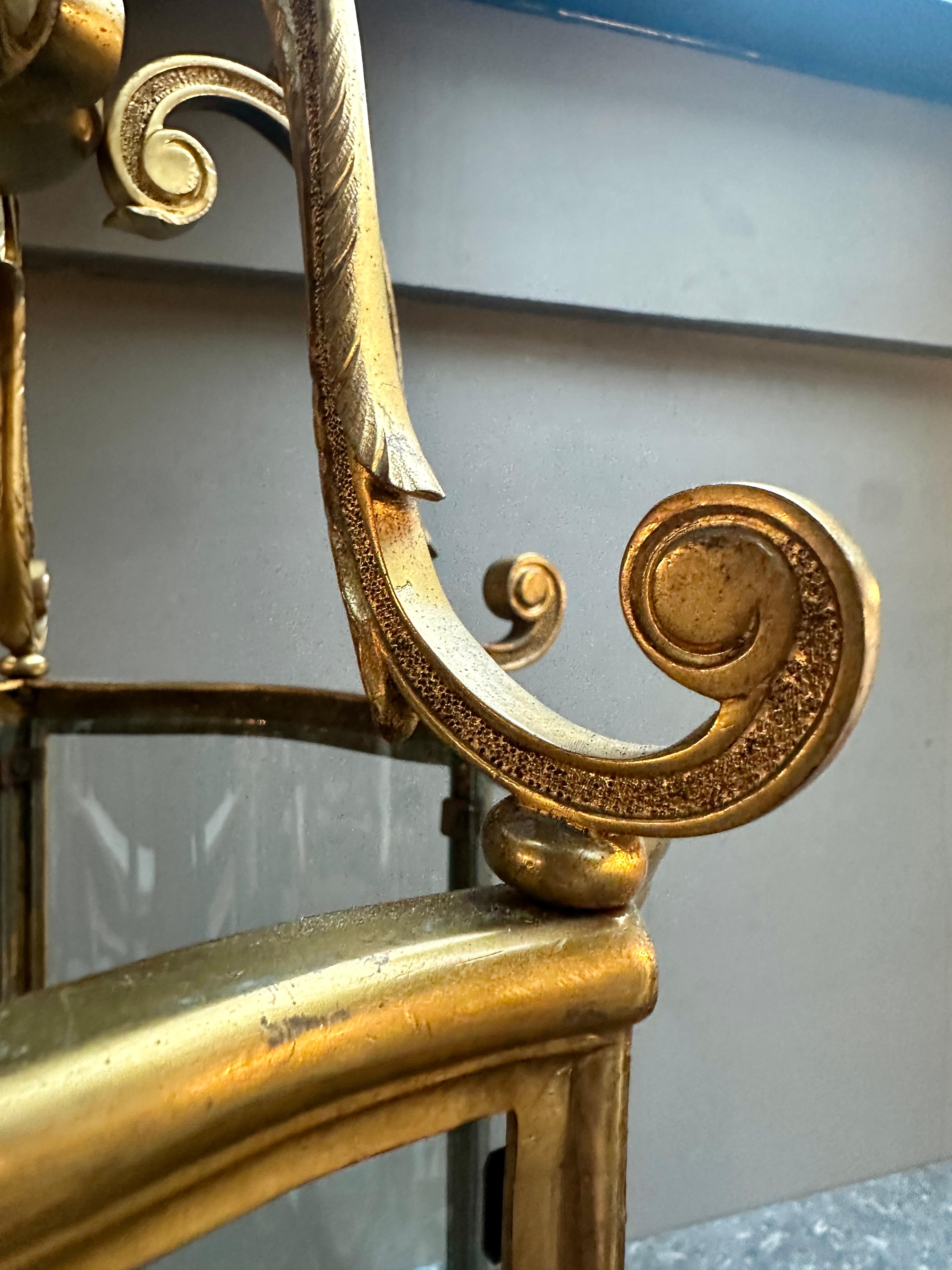 Lanterne ancienne en bronze anglais en vente 6