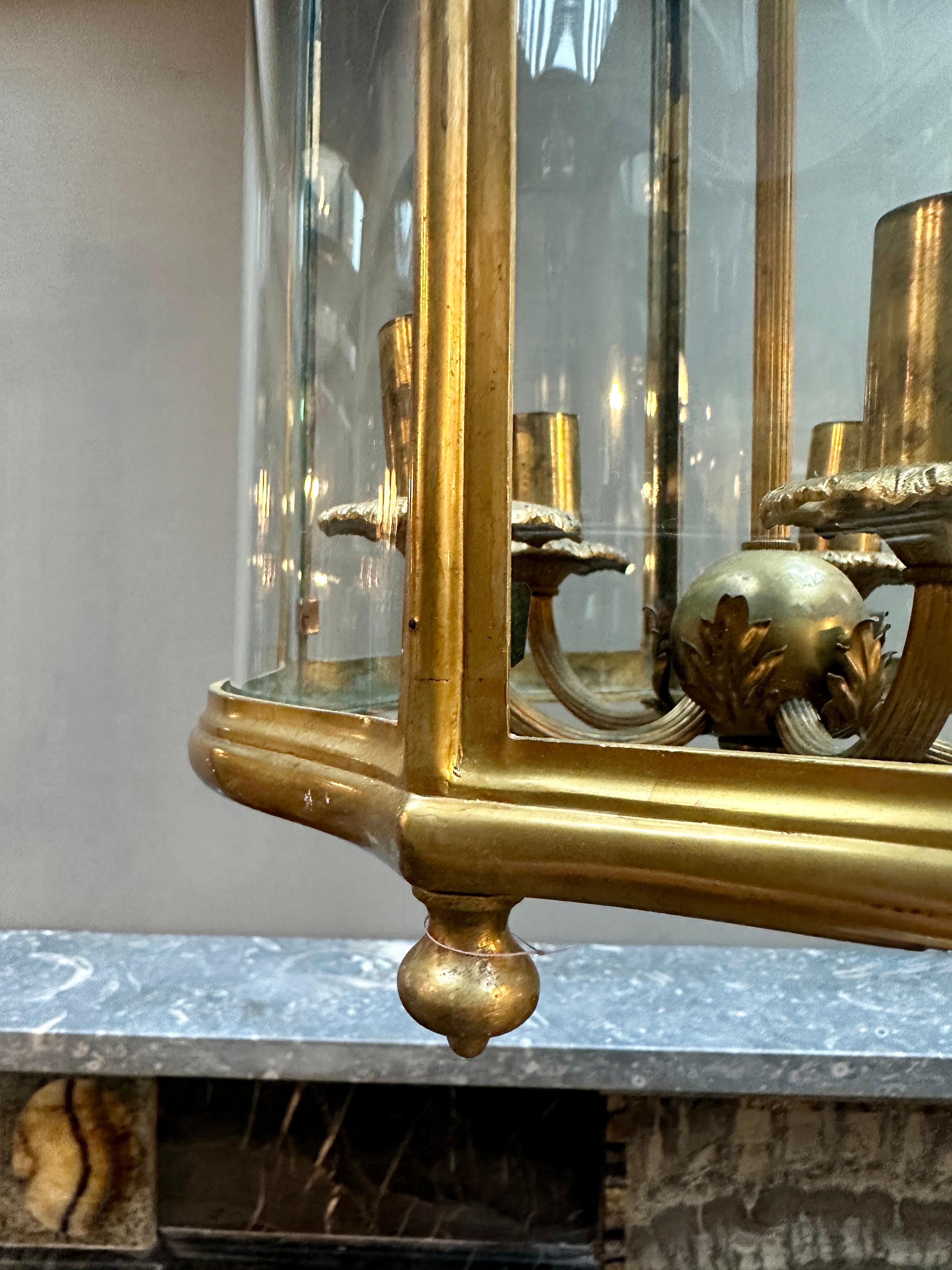 Lanterne ancienne en bronze anglais en vente 10