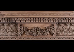 English Carved Pine Fireplace